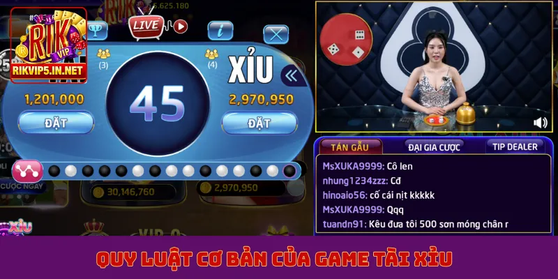 Quy luật cơ bản của game tài xỉu
